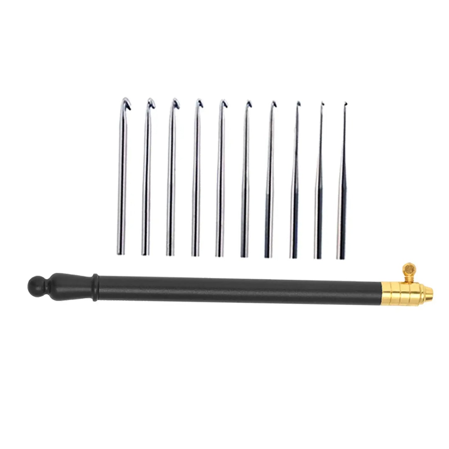 Crochet Hook Kit with Interchangeable Pins for Crafting Projects