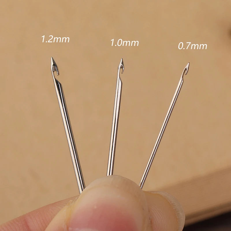 1set French embroidery crochet DIY hand cross stitch cotto crochet 3 needles