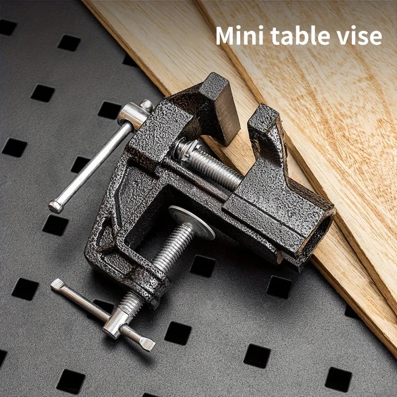 1-piece bench vise, small bench vise, workbench precision flat-nose pliers, industrial-grade heavy-duty bench vise