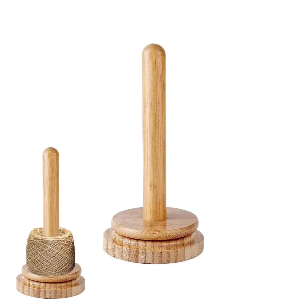 Yarn Holder Stand Wood Manual Yarn Winder Dispenser Rotating Yarn Ball Storage Knitting Accessories forCutting Sewing Crocheting
