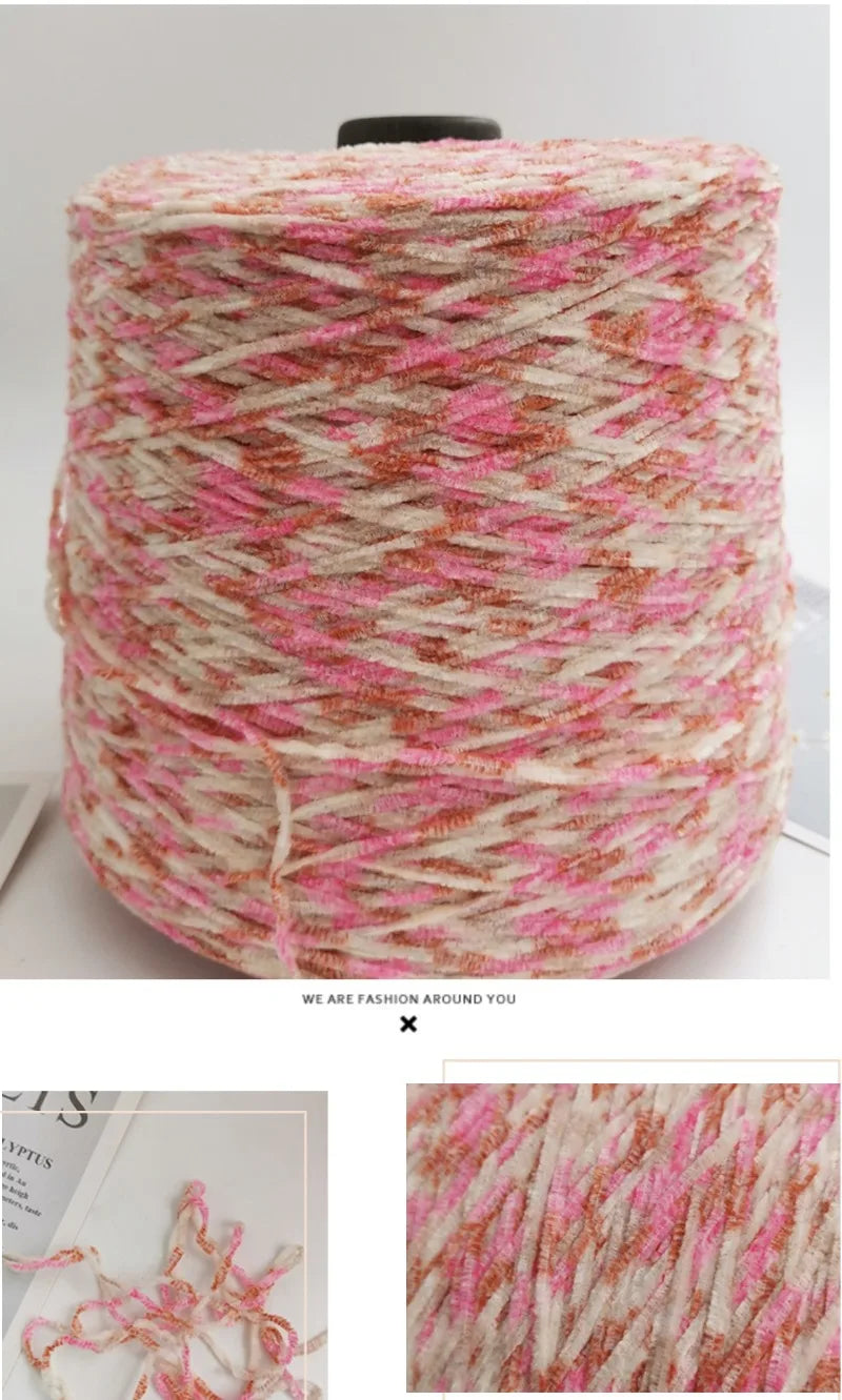 500g Chenille Wool Yarn Hand-knitting Supplies Wiring DIY Creative Hand-knitted Sweater/hat/scarf/bag Craft Hook Knitting Yarn