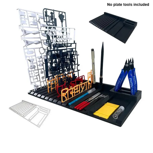 Pieces Shelve Tool Holder Placement Rack for Hobby Model Making Parts Model Board Frame Shelving Rack Model Assembling Hobby