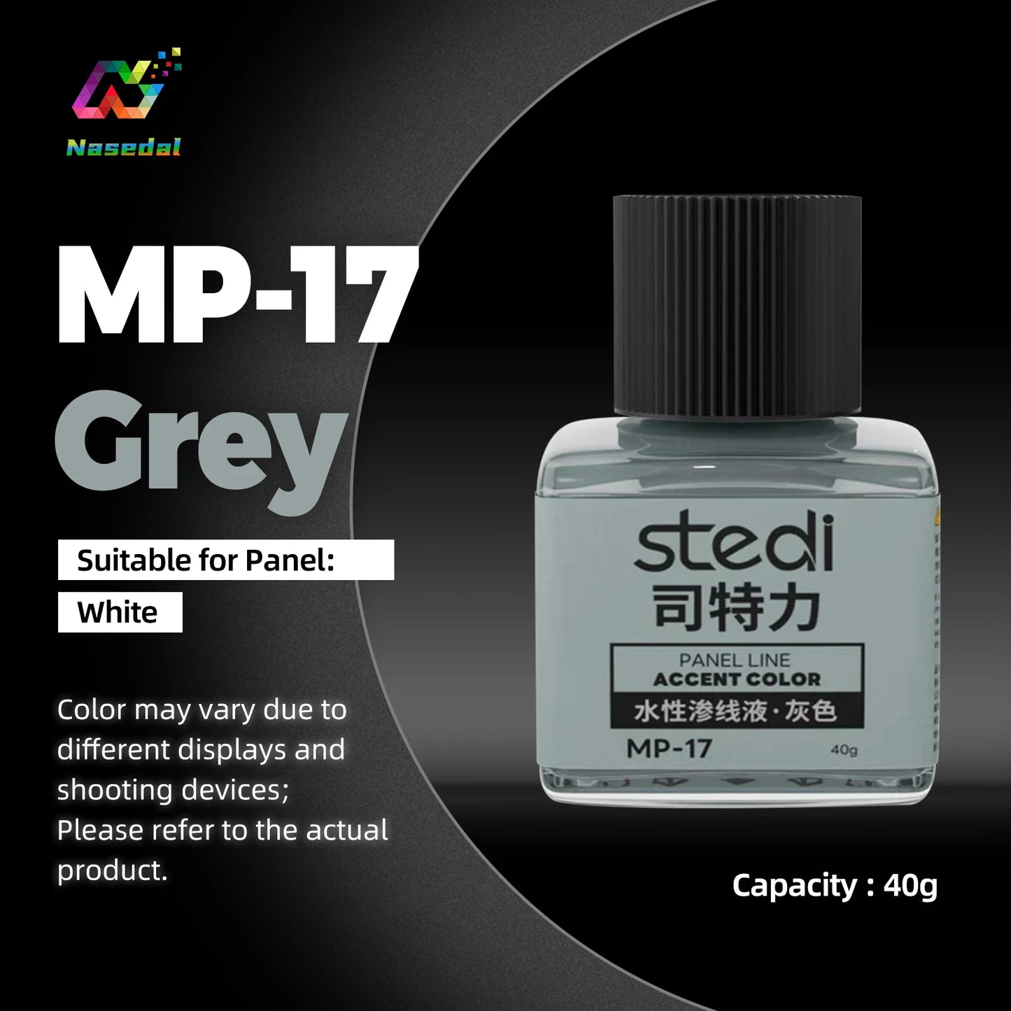 Stedi MP-10~MP-13 40g Water-Based Panel Line Paint Weathering Color for Gundam Military Plastic Model Painting Tools DIY Craft