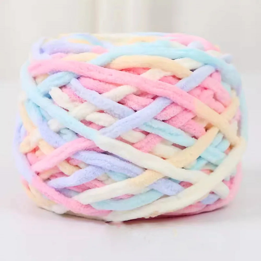 Colorful Knitting Yarn for Handmade Crochet Sweater Baby Hats Blanket Thread Soft Thick Ice Line Yarns DIY Woven Sewing Supplies