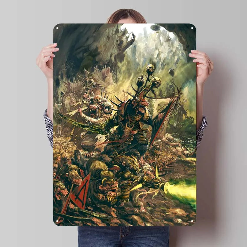 Warhammer Tin Display Posters