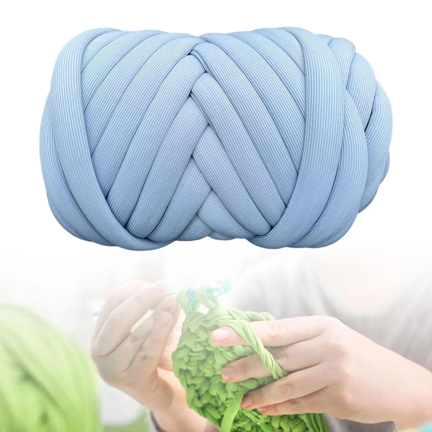 Chunky Yarn Washable Braided Knot 500G Tube Giant Yarn Jumbo Tubular Yarn for Crochet Rug Making Blanket Pillow Throw