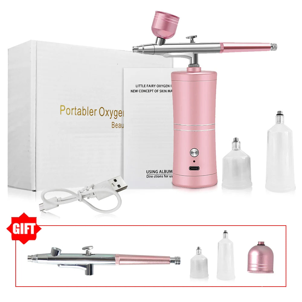 Airbrush with Compressor Airbrush Painting Mini Spray Gun for Painting Wireless Electric Paint Gun Airbrush Kit with Compressor