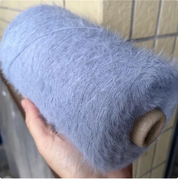 500g Imitation Mink Woolen Yarn Baby Thread Double-sided Woolen Thread DIY Hand-knitted Scarf Shawl Sweater Crochet Thread