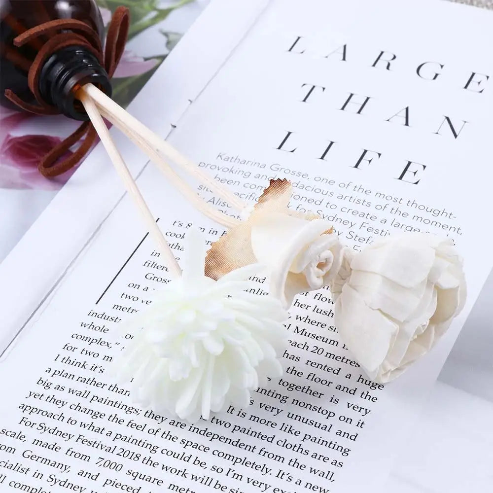 Air Freshener Aroma Oil Diffuser Bathroom  Artificial Flower Aromatherapy Rattan  Diffuser Aromatherapy Flower