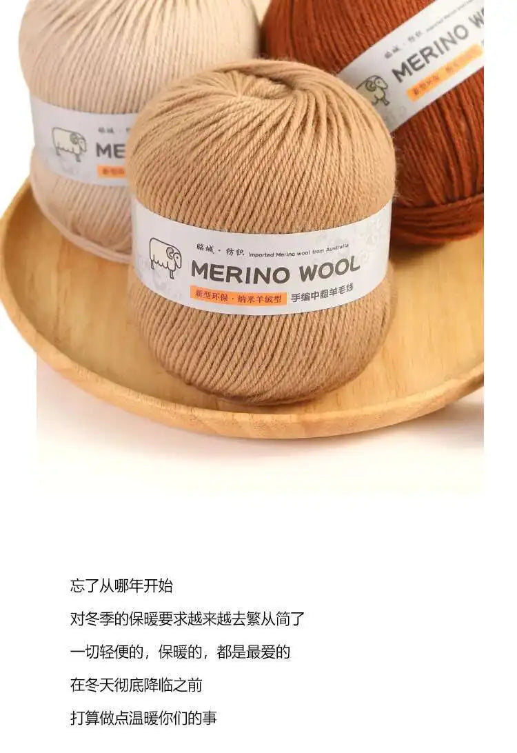 Yarn Thick Wool 100g Medium for Hand Knitting DIY Sweater Scarf Materials Yarn Ball