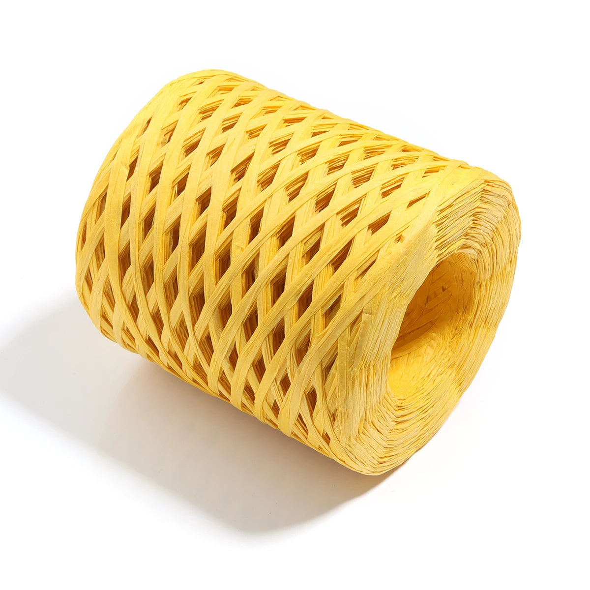 200m Natural Raffia Straw Yarn Thread Raffia Paper Ribbon Yarn Knitted Crocheting Rope For DIY Crafts Wrapping Decoration