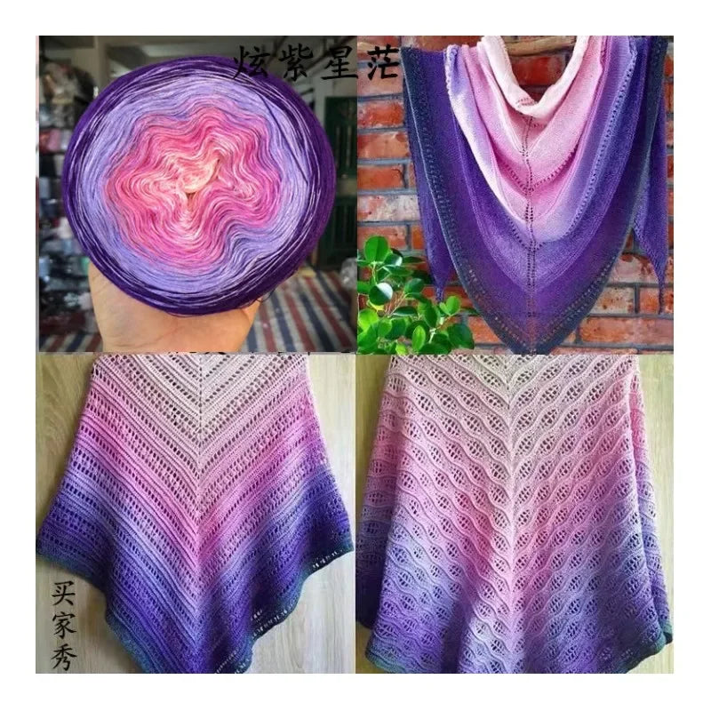 100% Merino Wool Pure Wool Yarn 250g Long Section Dyed Autumn Sweatershawl Diy Handmade Crochet Scarf Thread for Knitting