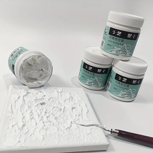 Acrylic Sculpting & Texture Paint 280ml Acrylic Modeling Paste for DIY Artists Modeling Paste Acrylic Medium