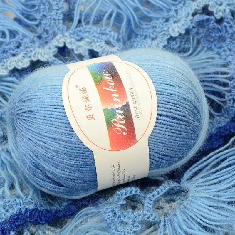 Dyed Rainbow Wool Yarn Gradient Medium Thick Needle Yarn DIY Hand Knitting Woven Hat Scarf Shawl Sweater 50g/pcs