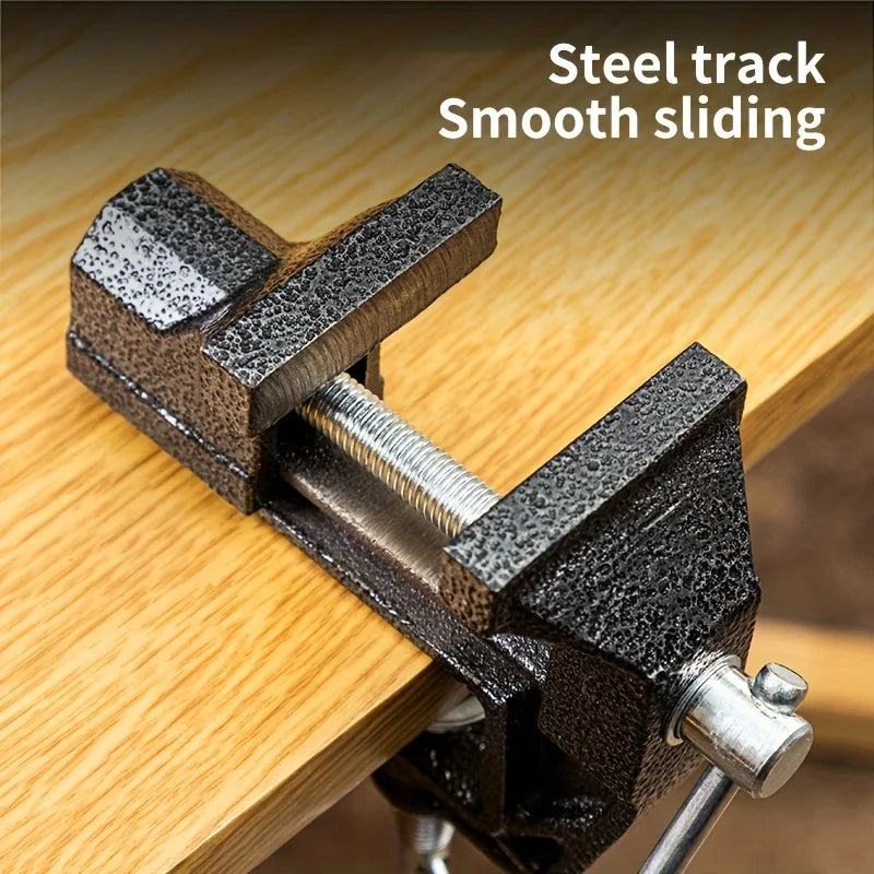 1-piece bench vise, small bench vise, workbench precision flat-nose pliers, industrial-grade heavy-duty bench vise