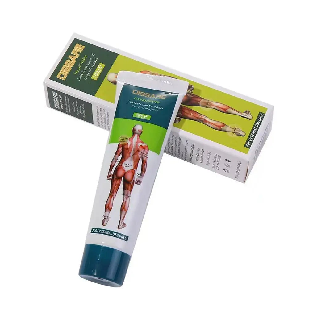 Massage cream is used to treat joint pain, neck and shoulder soreness, paralysis, weakness, and muscle strains