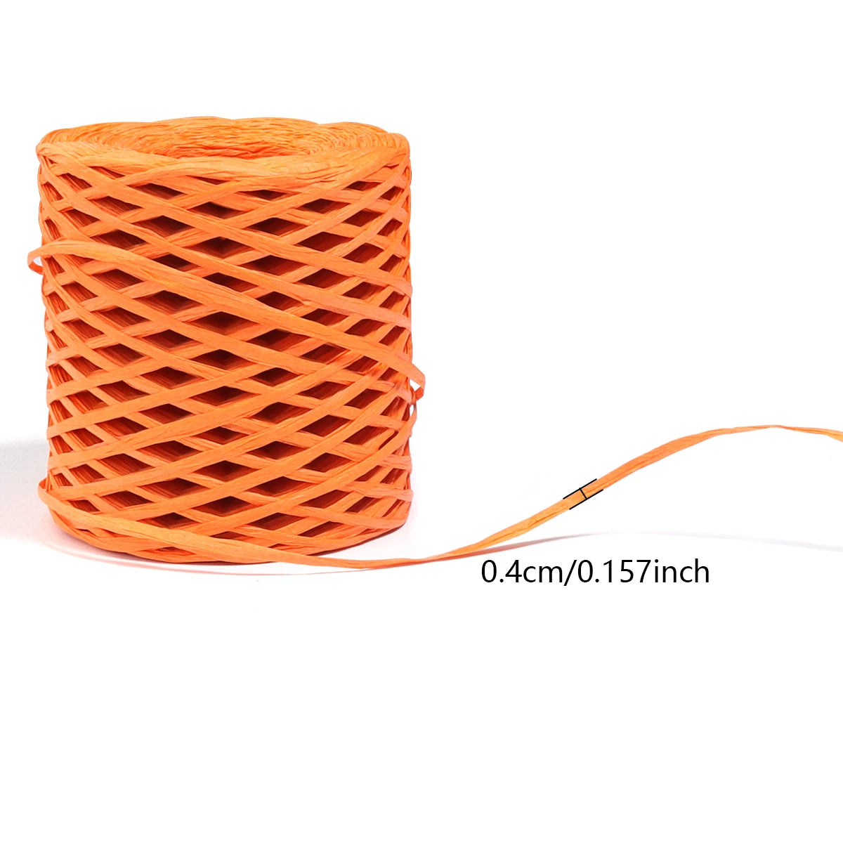 200m Natural Raffia Straw Yarn Thread Raffia Paper Ribbon Yarn Knitted Crocheting Rope For DIY Crafts Wrapping Decoration