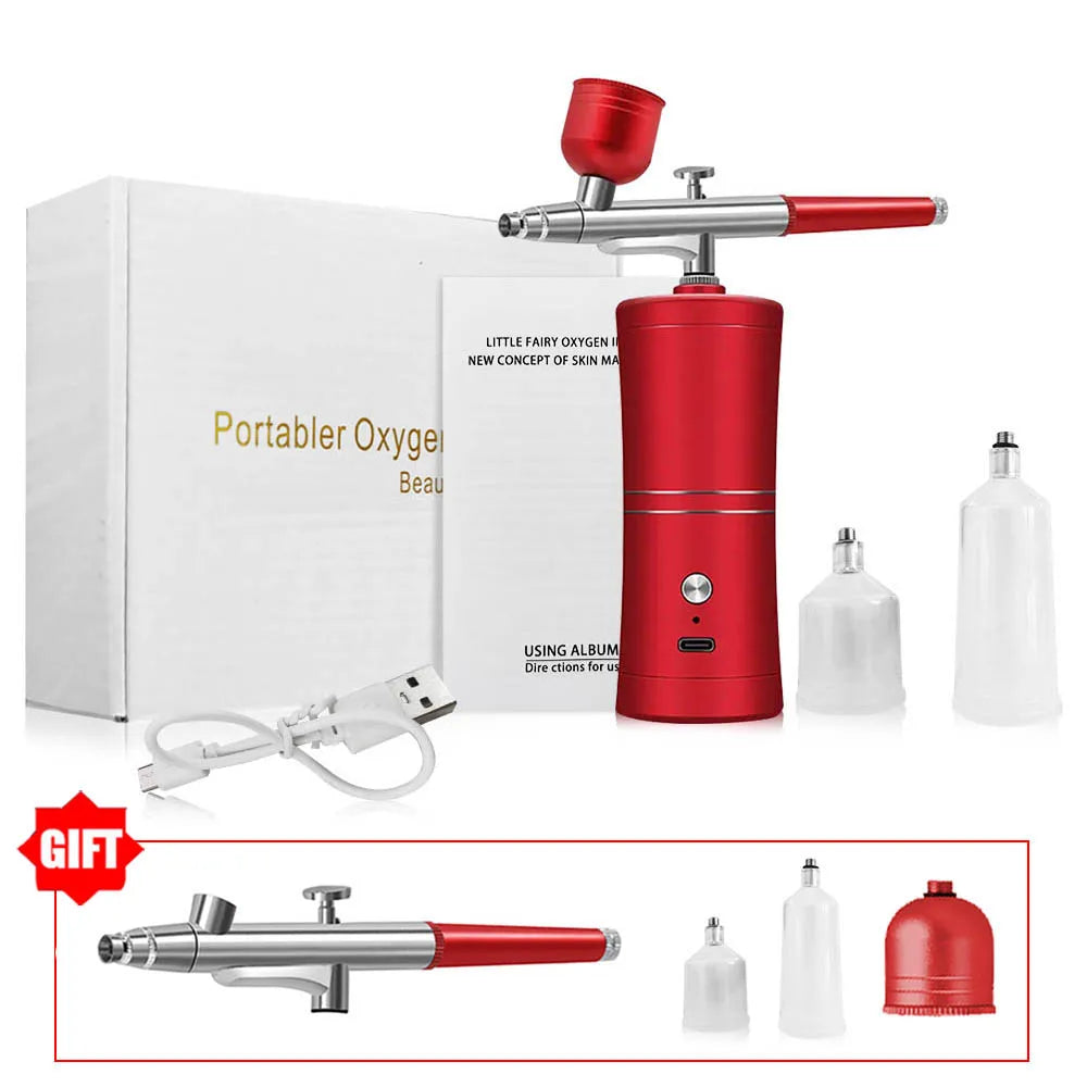 Airbrush with Compressor Airbrush Painting Mini Spray Gun for Painting Wireless Electric Paint Gun Airbrush Kit with Compressor