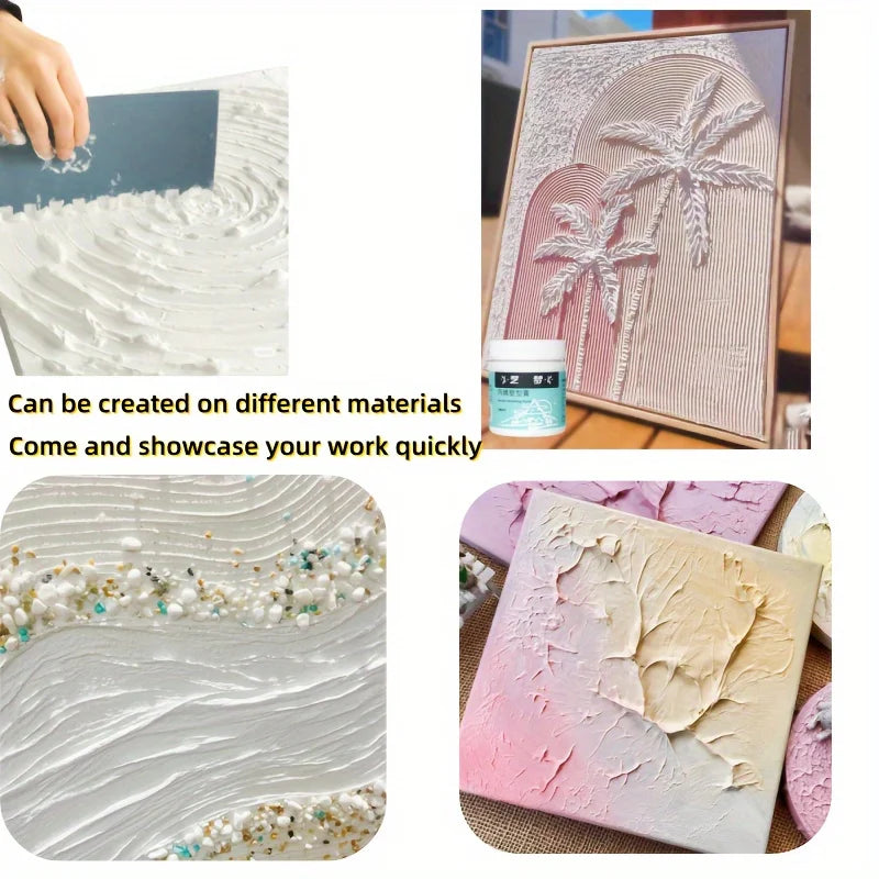 Acrylic Sculpting & Texture Paint 280ml Acrylic Modeling Paste for DIY Artists Modeling Paste Acrylic Medium