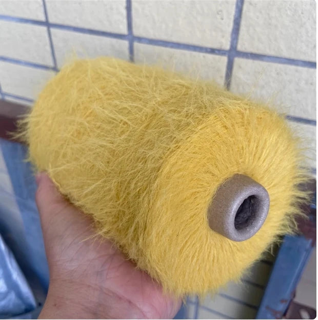 500g Imitation Mink Woolen Yarn Baby Thread Double-sided Woolen Thread DIY Hand-knitted Scarf Shawl Sweater Crochet Thread