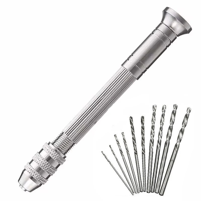 1pc Manual Woodworking Pin Vise, Steel Round Cap Watch Repair Pin Vice Craft Tools For Resin Zinc Alloy Jewelry Hole Maker Punch