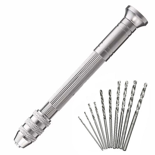 1pc Manual Woodworking Pin Vise, Steel Round Cap Watch Repair Pin Vice Craft Tools For Resin Zinc Alloy Jewelry Hole Maker Punch