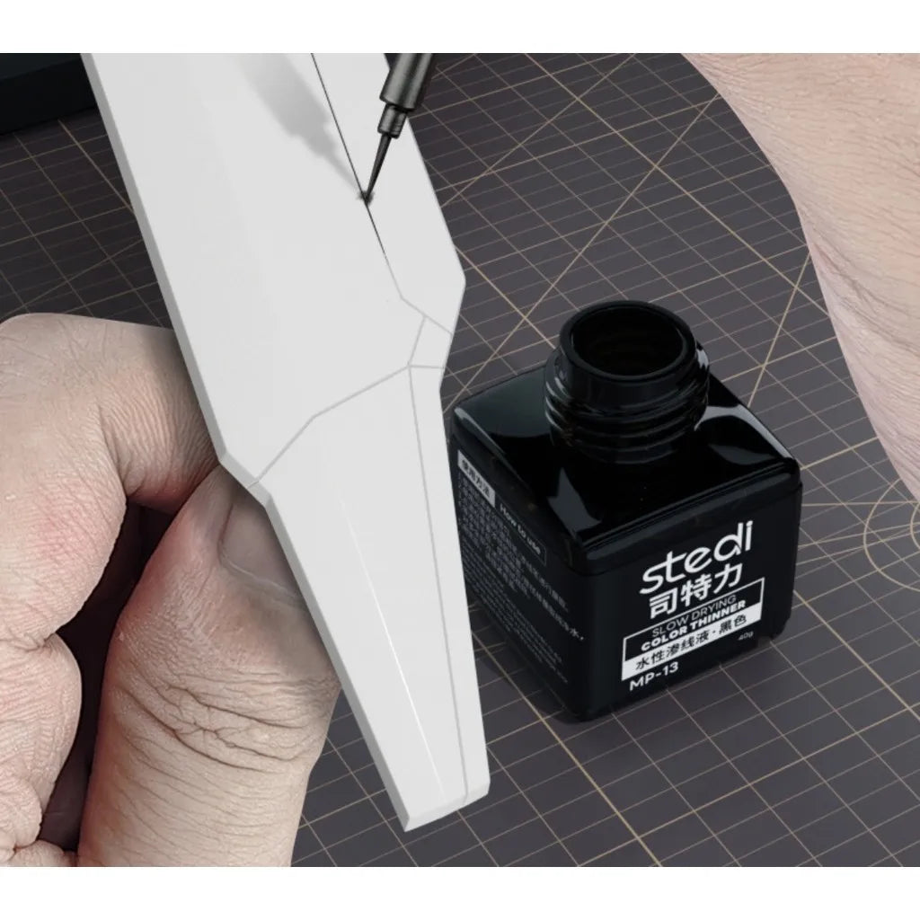 Stedi MP-10~MP-13 40g Water-Based Panel Line Paint Weathering Color for Gundam Military Plastic Model Painting Tools DIY Craft