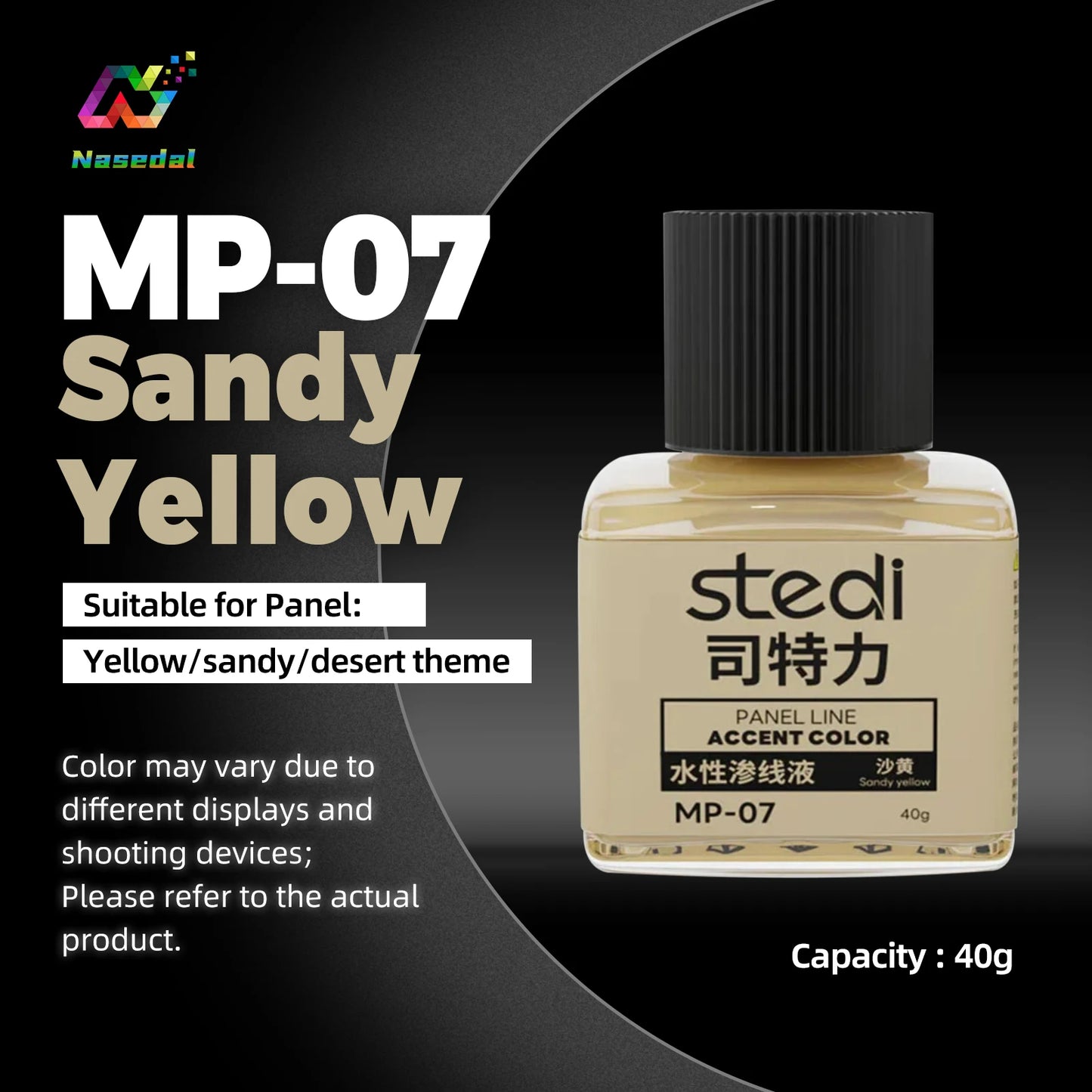 Stedi MP-10~MP-13 40g Water-Based Panel Line Paint Weathering Color for Gundam Military Plastic Model Painting Tools DIY Craft