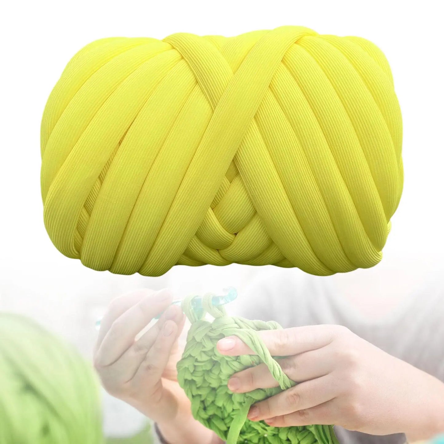Chunky Yarn Washable Braided Knot 500G Tube Giant Yarn Jumbo Tubular Yarn for Crochet Rug Making Blanket Pillow Throw