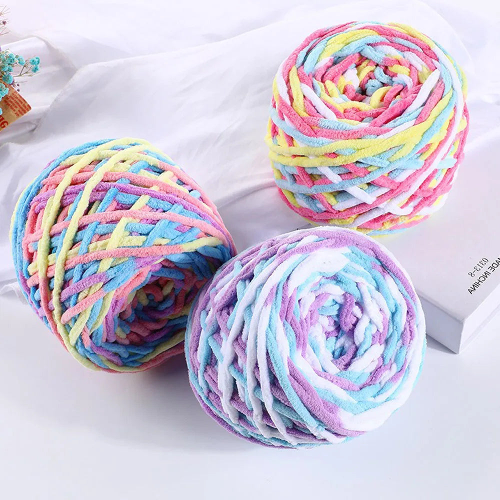 Colorful Knitting Yarn for Handmade Crochet Sweater Baby Hats Blanket Thread Soft Thick Ice Line Yarns DIY Woven Sewing Supplies