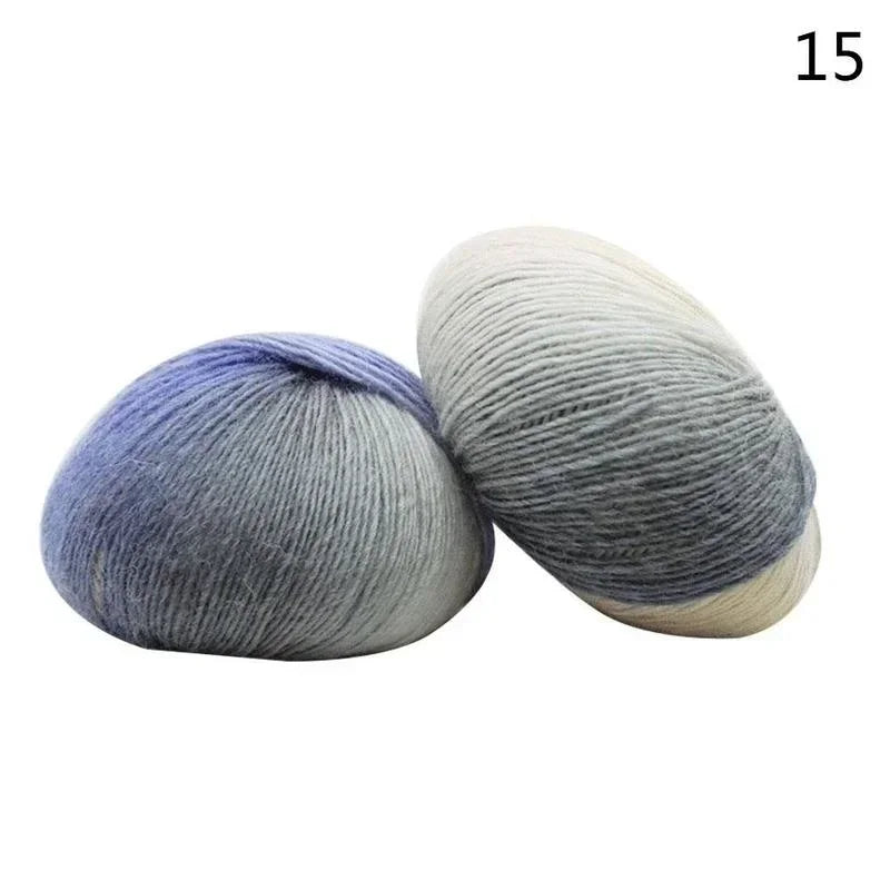 1 Rolls 50g/ball Rainbow Yarn Wool Crochet Yarn Fancy Lana Knitting Yarn Croche Laine Hand Knitting Colorful Soft Fine