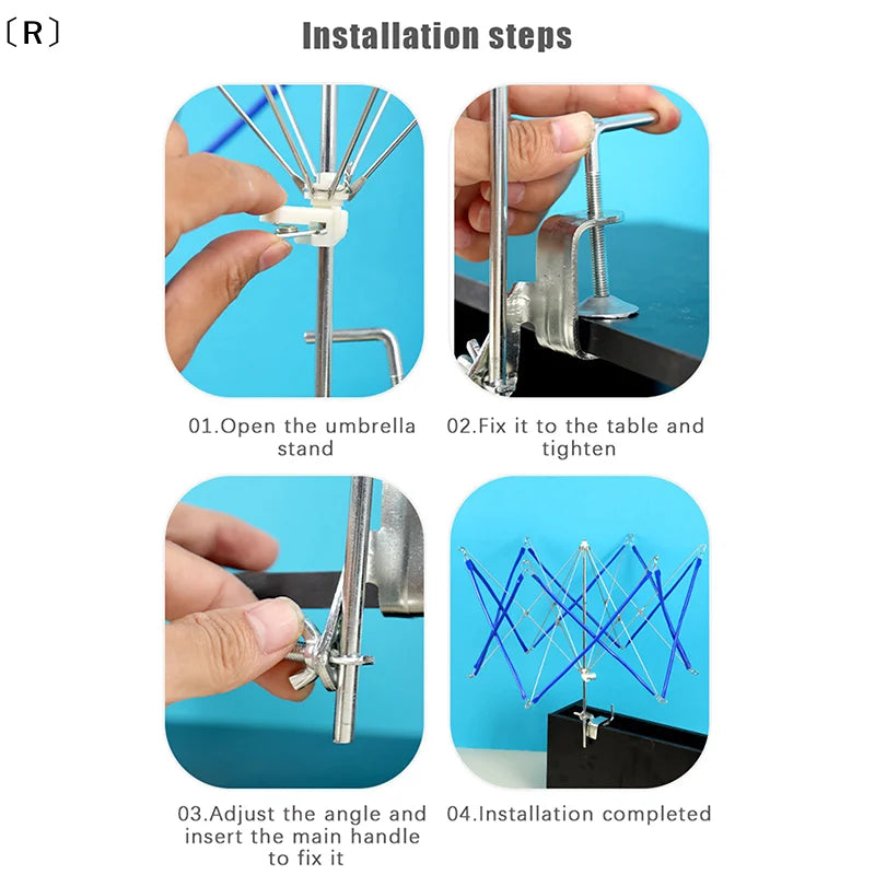 Yarn Thread Fiber String Wool Winder Holder Umbrella Knitting Operated Craft For Patchwork Sewing DIY Accessories Winter