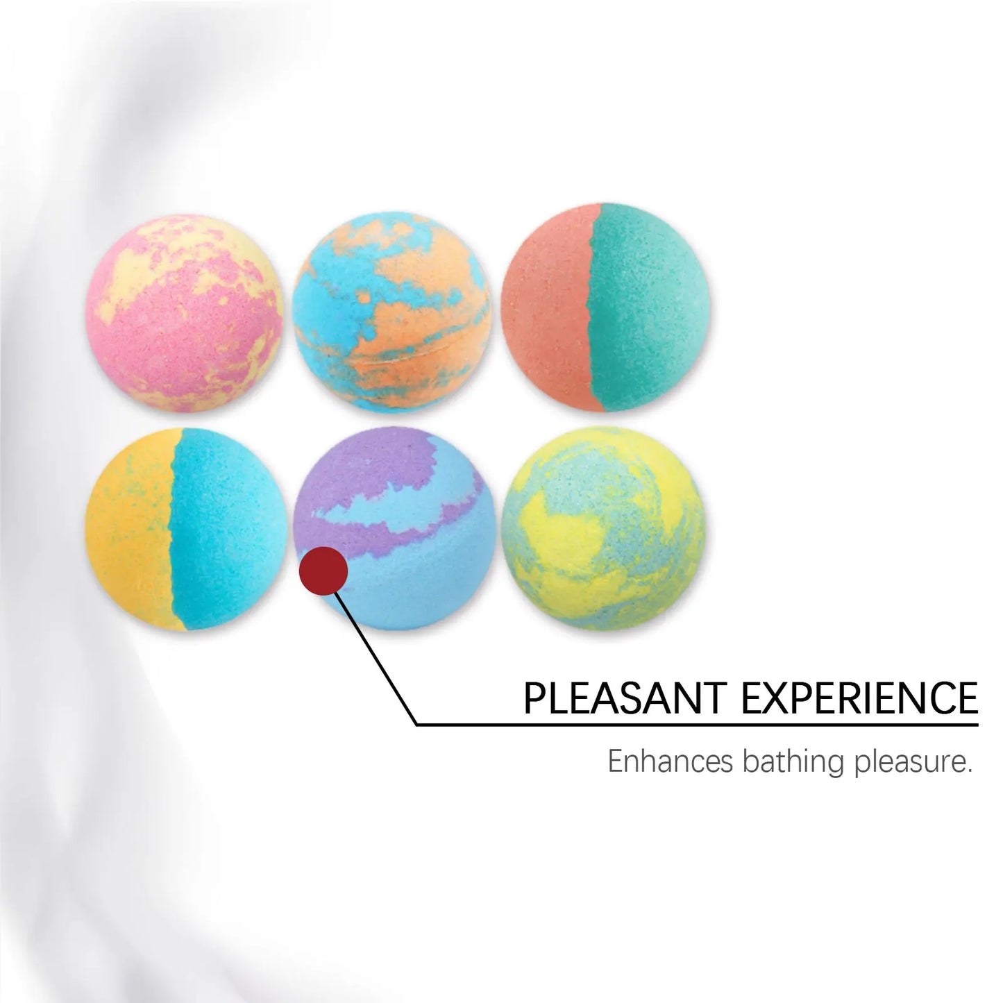 6/12/18pcs Bath Bombs for Kids With Surprise Bubble Bath Ball Anti Fatigue Relaxing Body Care Spa New Year Christmas Gift Set