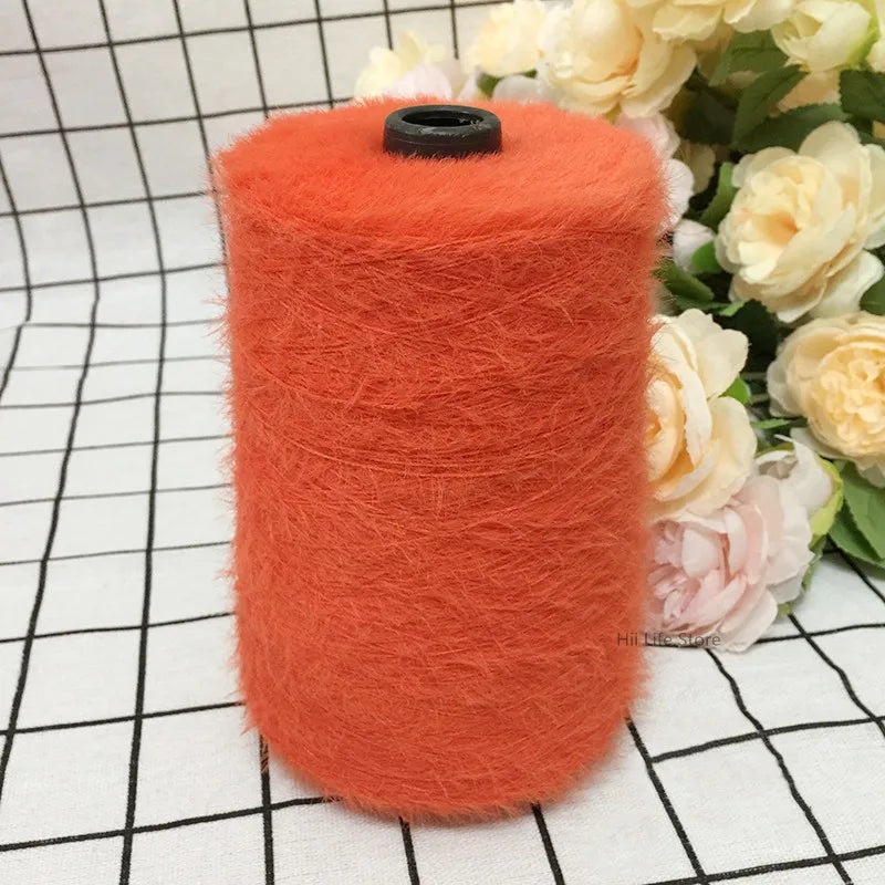 500g Imitation Mink Woolen Yarn Baby Thread Double-sided Woolen Thread DIY Hand-knitted Scarf Shawl Sweater Crochet Thread