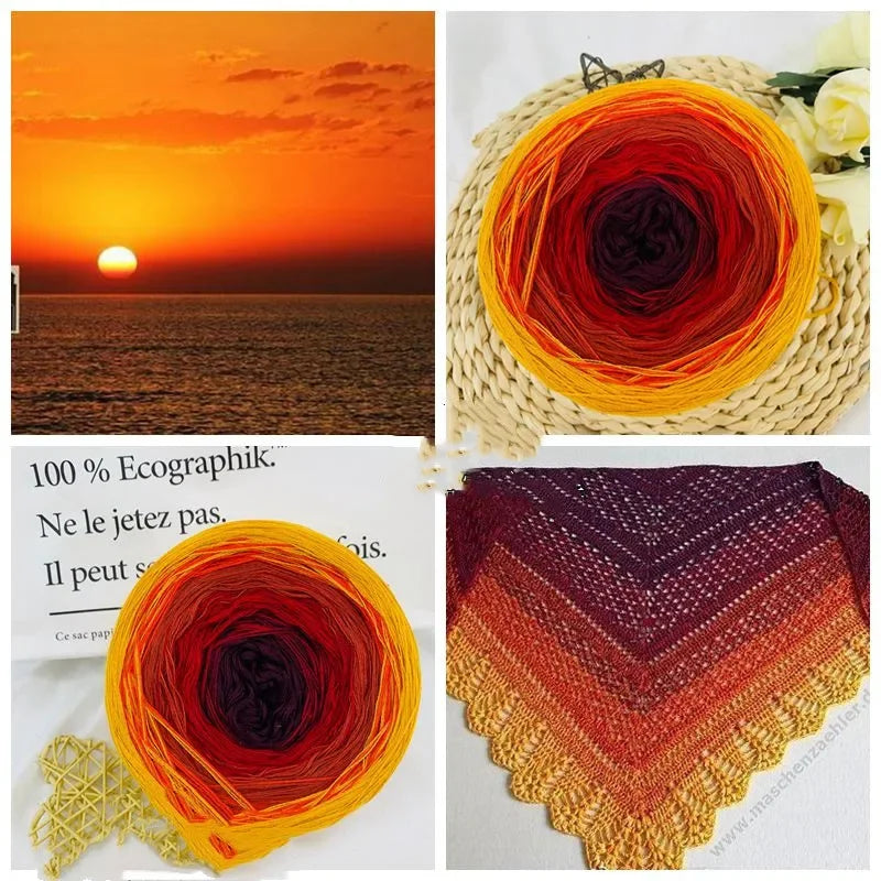 100% Merino Wool Pure Wool Yarn 250g Long Section Dyed Autumn Sweatershawl Diy Handmade Crochet Scarf Thread for Knitting