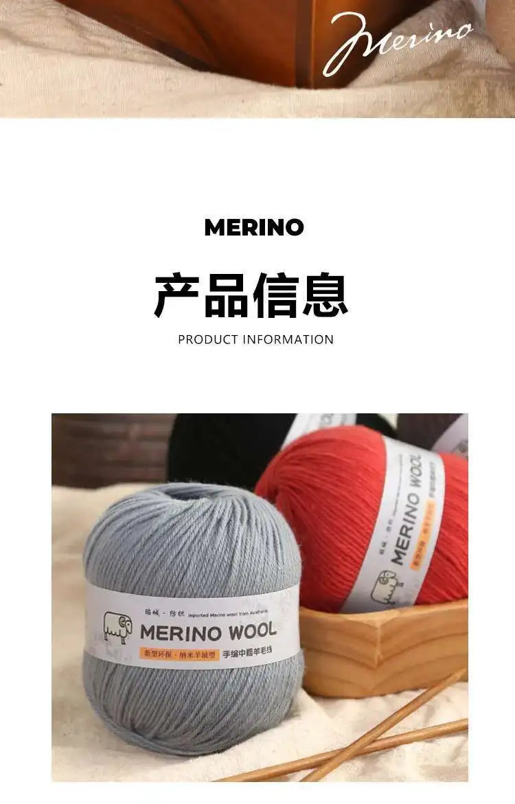 Yarn Thick Wool 100g Medium for Hand Knitting DIY Sweater Scarf Materials Yarn Ball
