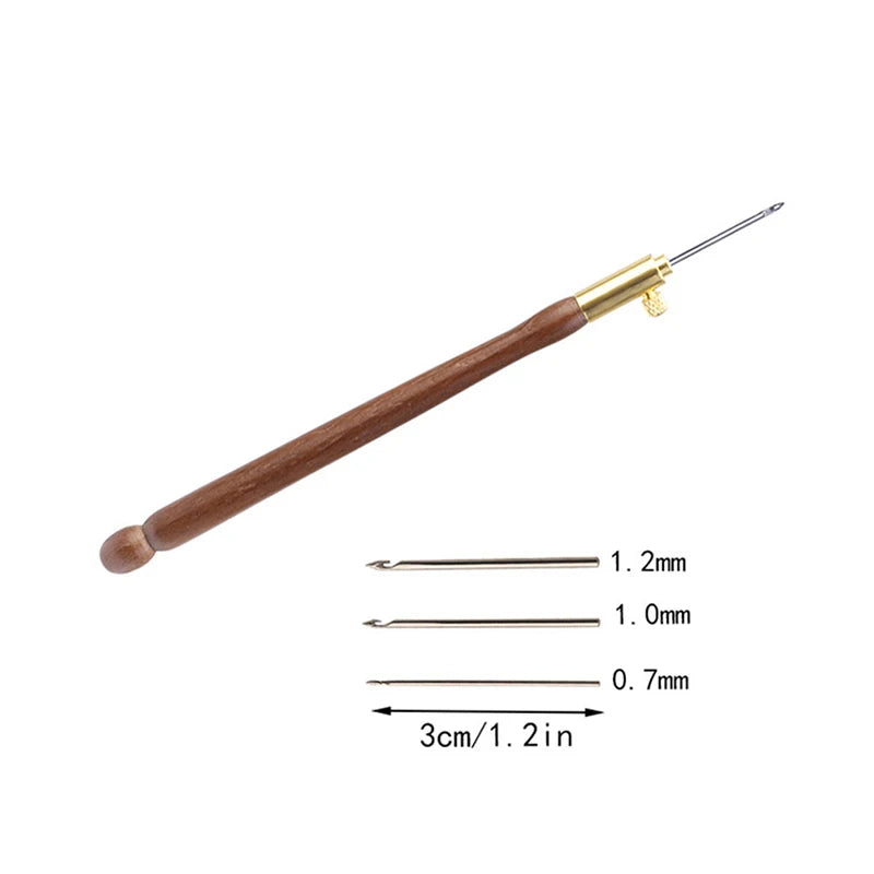 1set French embroidery crochet DIY hand cross stitch cotto crochet 3 needles