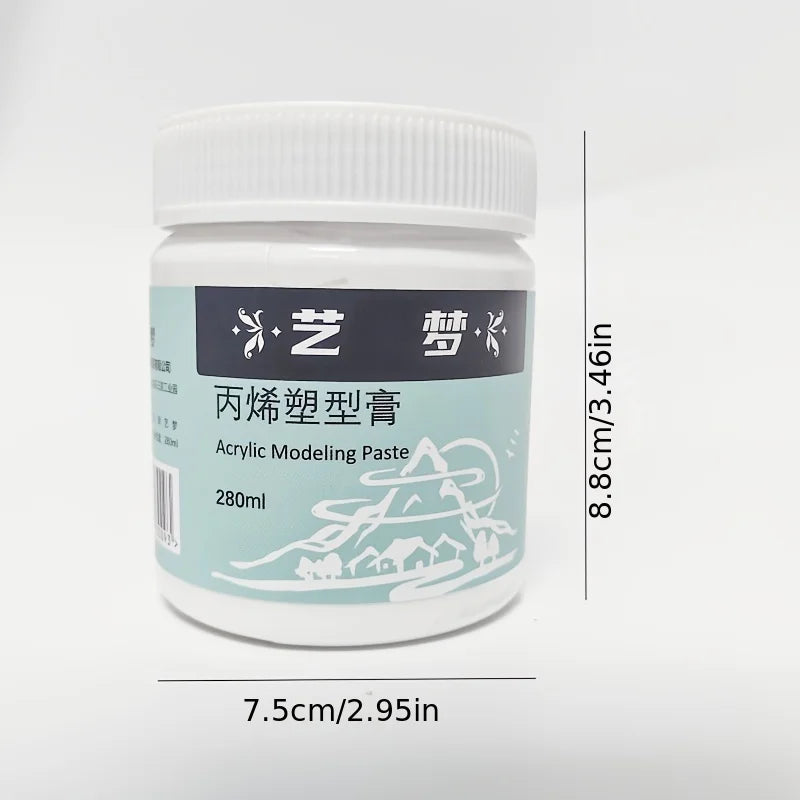 Acrylic Sculpting & Texture Paint 280ml Acrylic Modeling Paste for DIY Artists Modeling Paste Acrylic Medium
