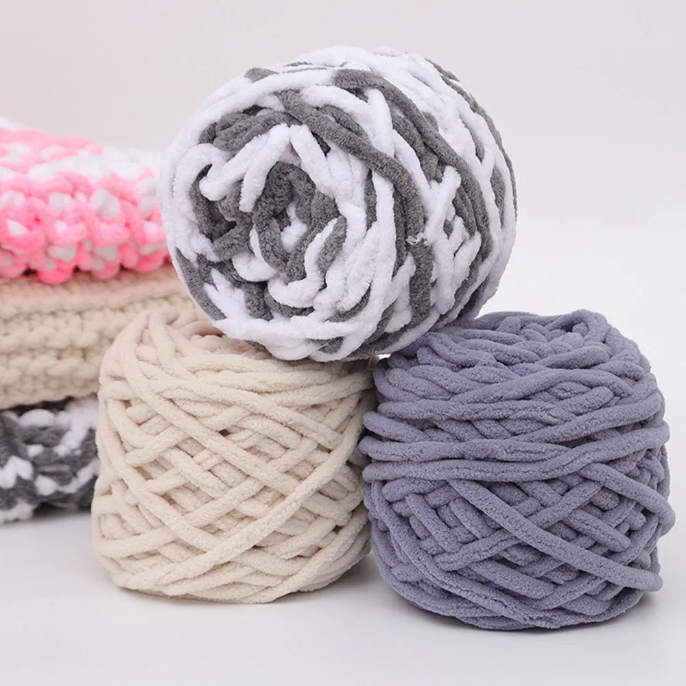 Colorful Knitting Yarn for Handmade Crochet Sweater Baby Hats Blanket Thread Soft Thick Ice Line Yarns DIY Woven Sewing Supplies