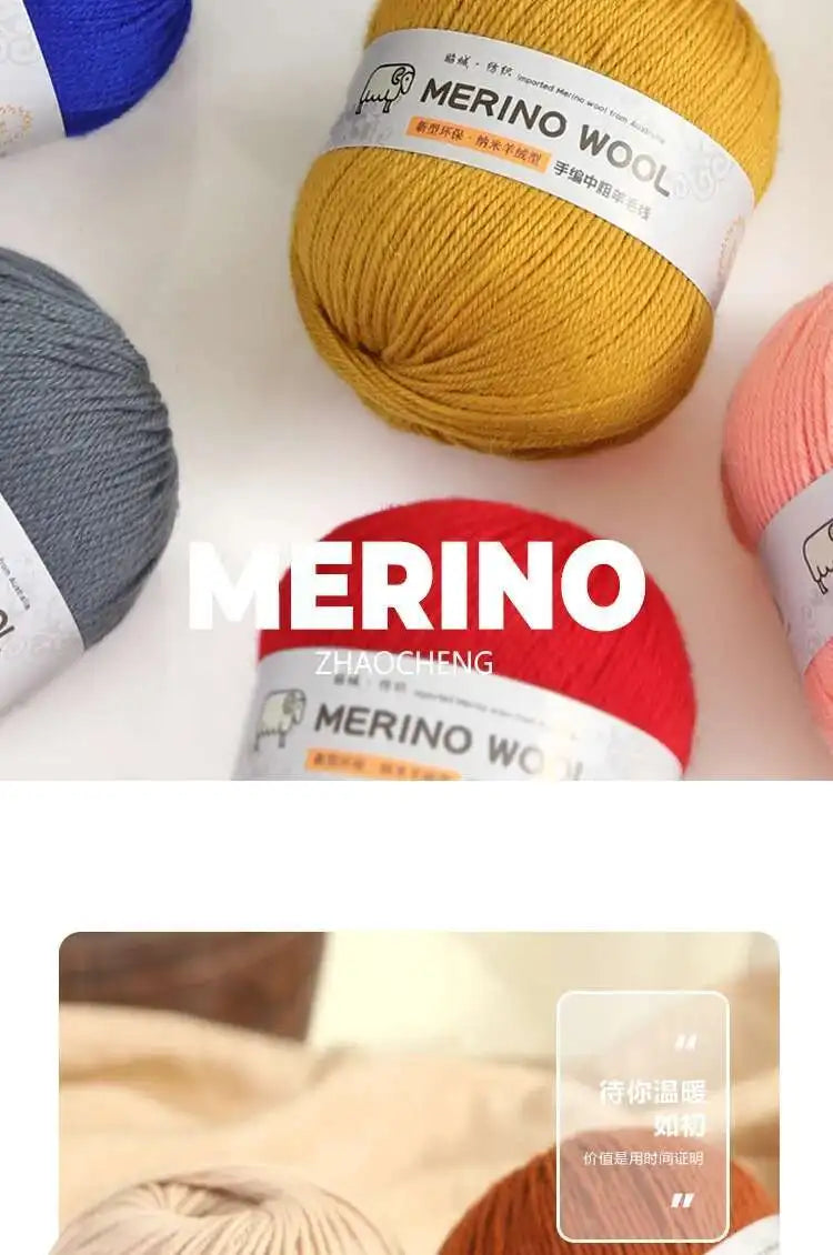 Yarn Thick Wool 100g Medium for Hand Knitting DIY Sweater Scarf Materials Yarn Ball