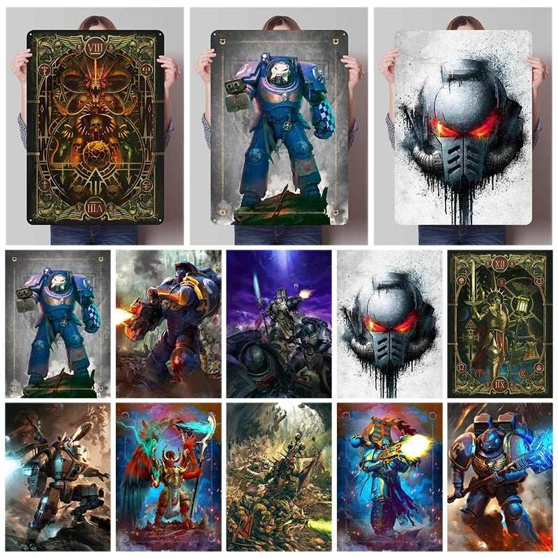 Warhammer Tin Display Posters