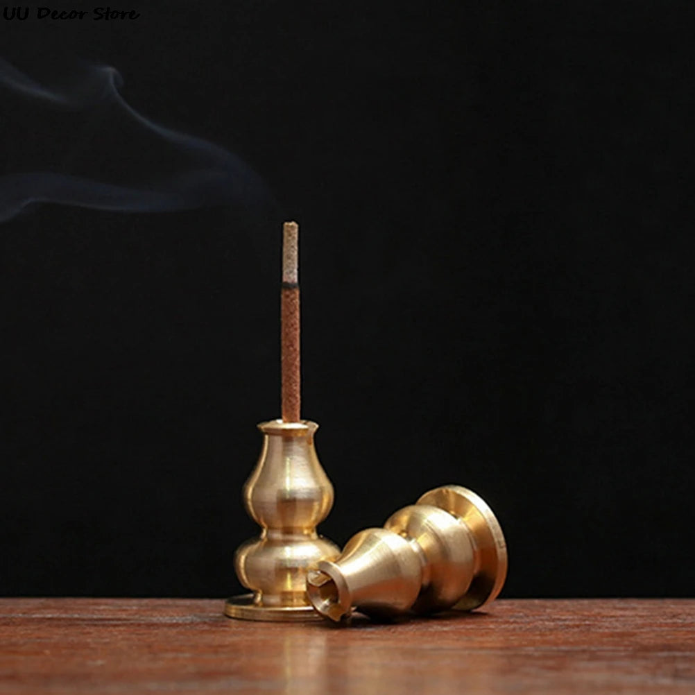 New 1PC Alloy Incense Burner Stick Holder Plate Buddhism Lotus Censer Bronze Nasturtium Incense Burner