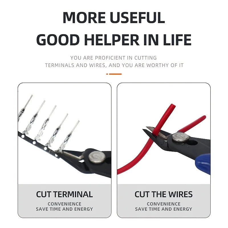 AIRAJ Flush Wire Cutters Side Cutters, Diagonal Side Cutting pliers, Wire Snips, Nippers, Small Wire Cutters for jewelry Making