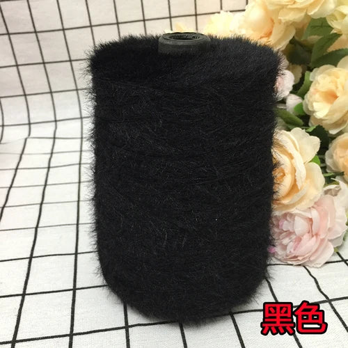500g Imitation Mink Woolen Yarn Baby Thread Double-sided Woolen Thread DIY Hand-knitted Scarf Shawl Sweater Crochet Thread