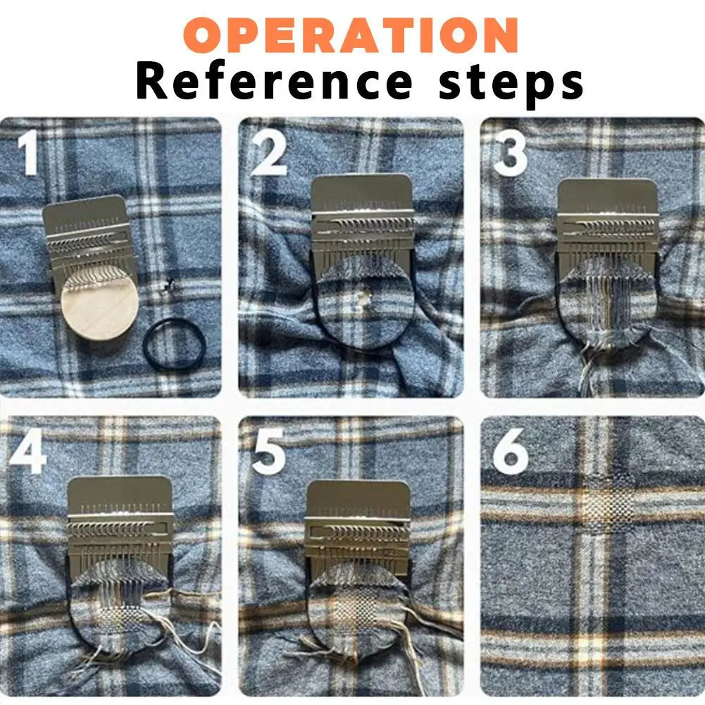 Crochet Mini Knitting Machine Small Loom Machine Tools DIY Textile Tool Darning Machine For Stitching Mending Clothes and Jeans