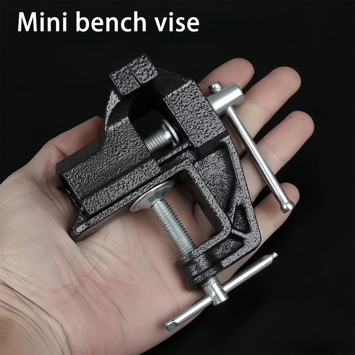 1-piece bench vise, small bench vise, workbench precision flat-nose pliers, industrial-grade heavy-duty bench vise