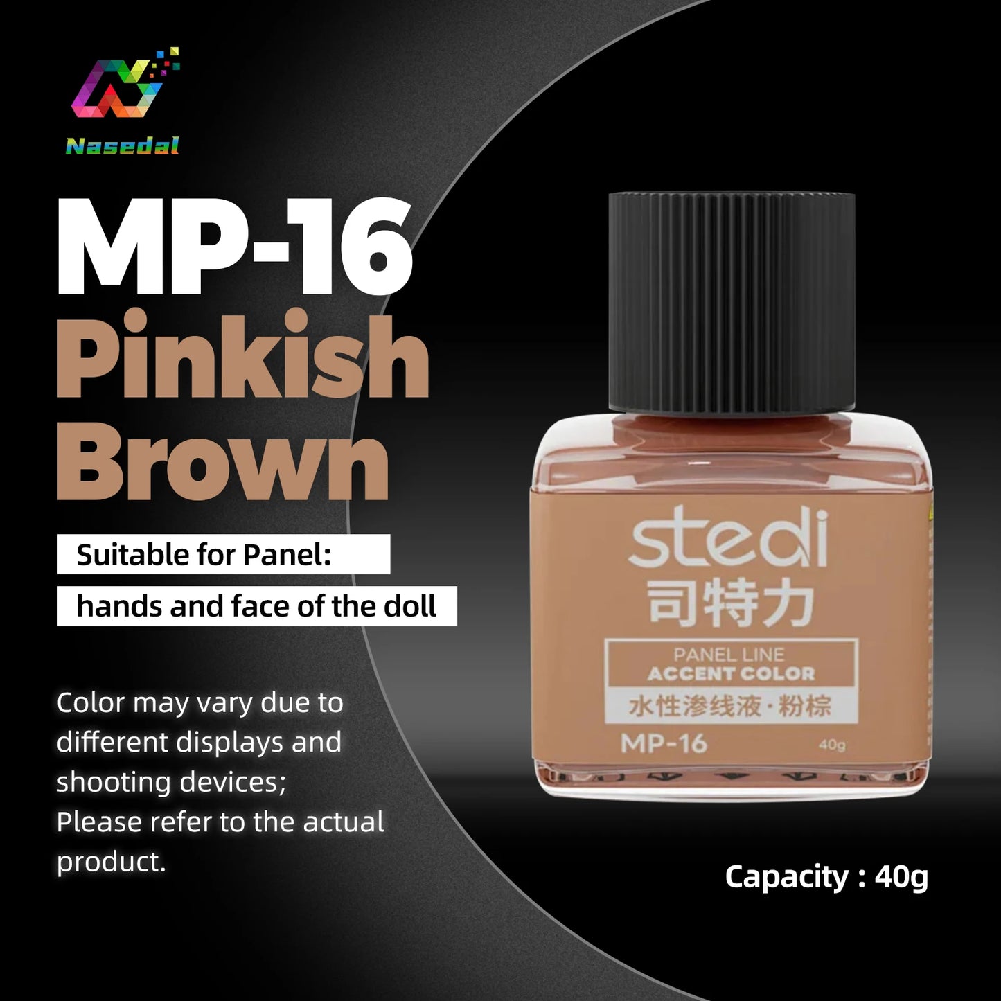 Stedi MP-10~MP-13 40g Water-Based Panel Line Paint Weathering Color for Gundam Military Plastic Model Painting Tools DIY Craft