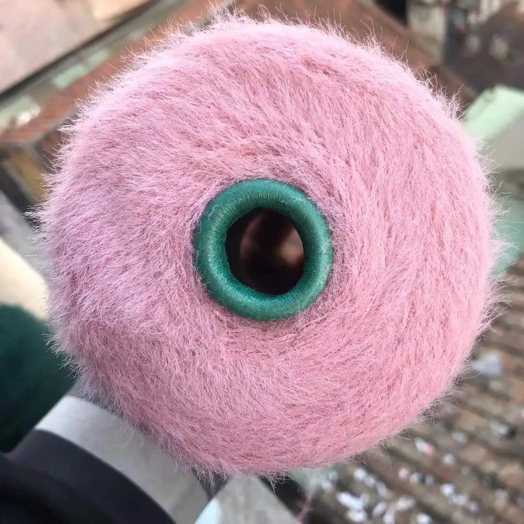 500g Imitation Mink Woolen Yarn Baby Thread Double-sided Woolen Thread DIY Hand-knitted Scarf Shawl Sweater Crochet Thread