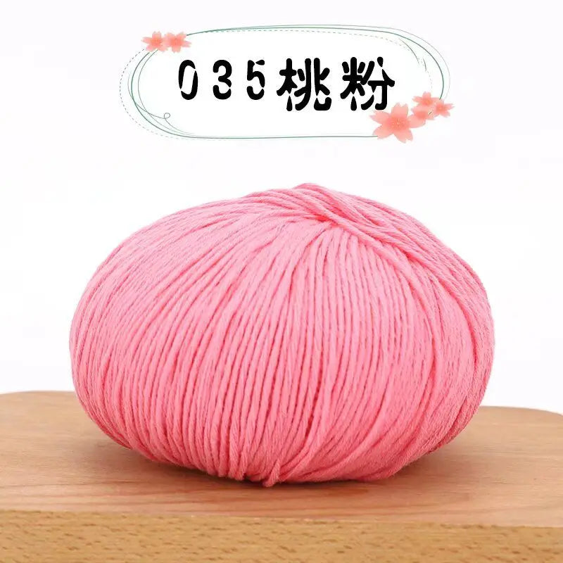 50g 100% Organic Cotton Yarn for Knitting Crocheting Crafts Hand Woven Sweater Yarn Cotton Yarn Threads Hand Knitted DIY Scarves