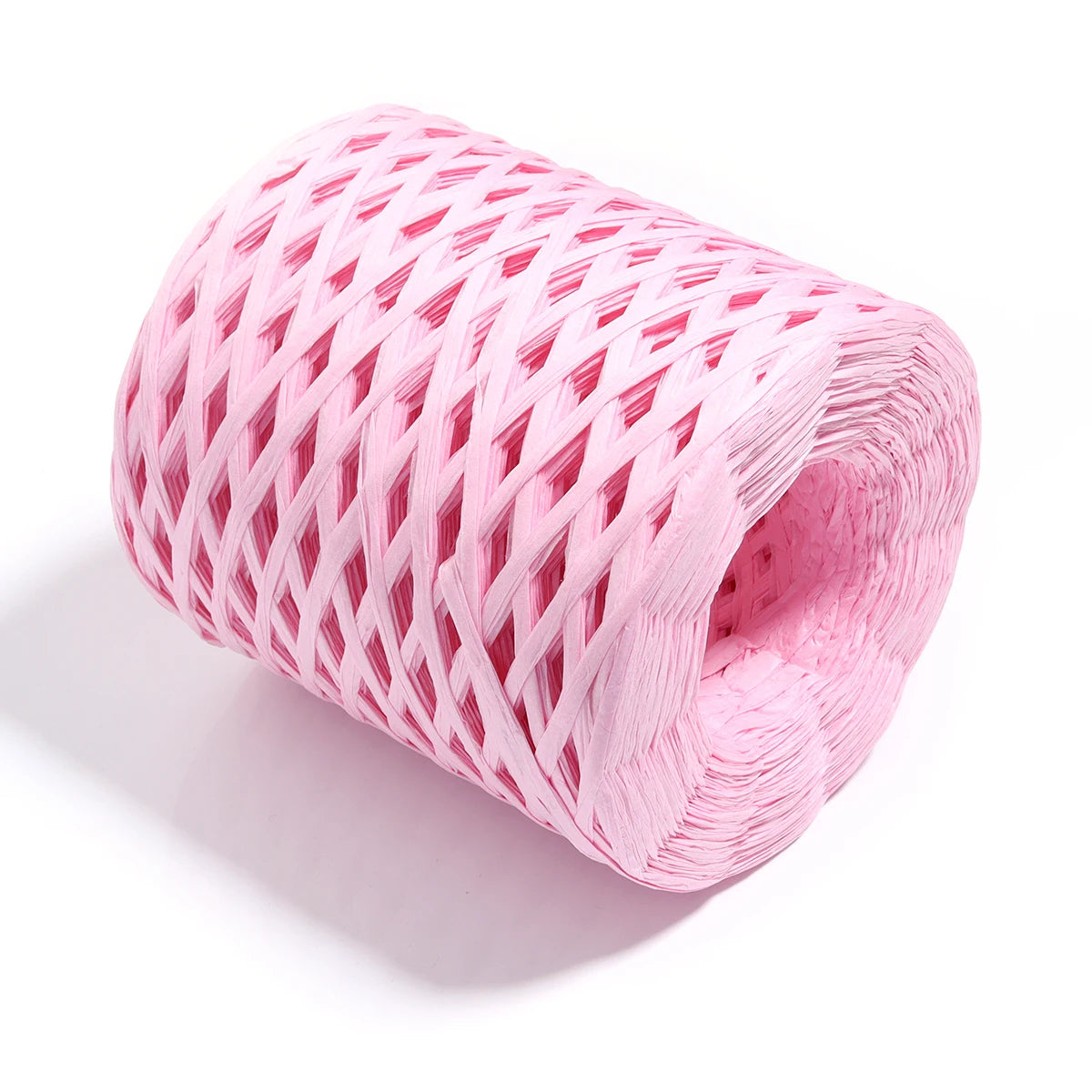 200m Natural Raffia Straw Yarn Thread Raffia Paper Ribbon Yarn Knitted Crocheting Rope For DIY Crafts Wrapping Decoration